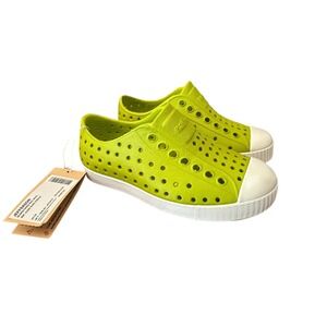 Native Shoes Jefferson Seaweed Green Shell White Kids‎ Size 8 Toddler Shoes